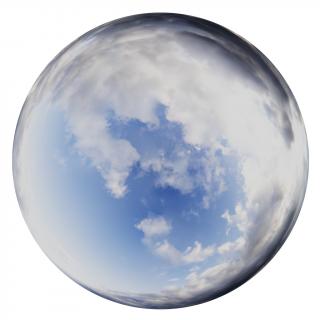 12K clouded skydome HDRi panorama